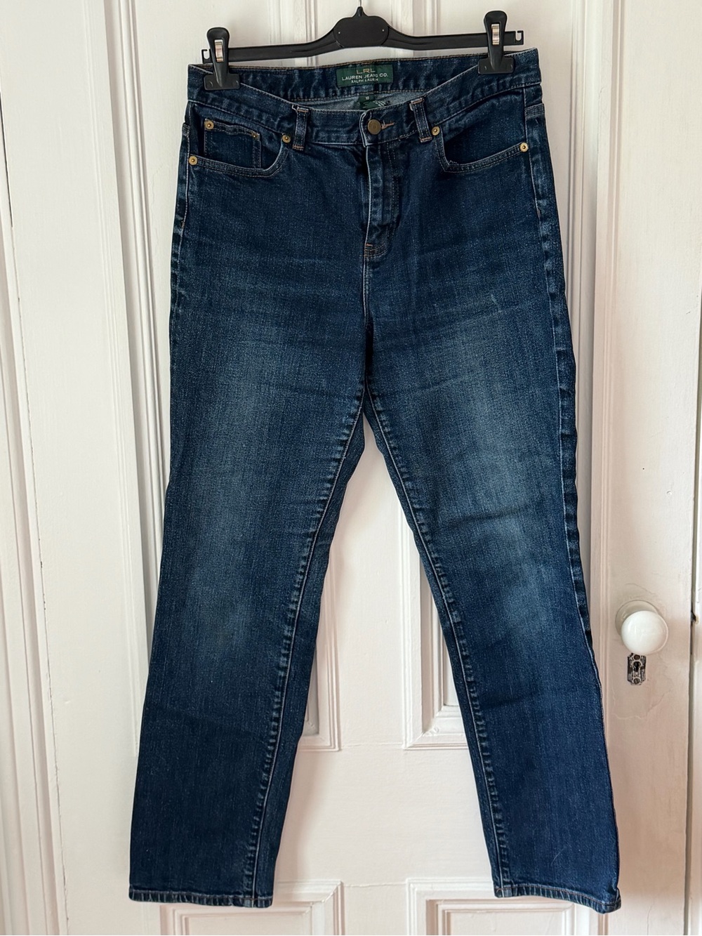 Women’s Lauren Ralph Lauren Dark Wash Straight Leg Denim Jeans Size 10